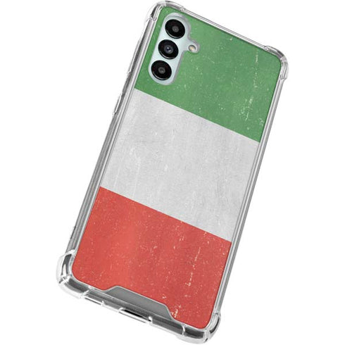 Italy Flag Distressed Galaxy A15 5G Clear Case